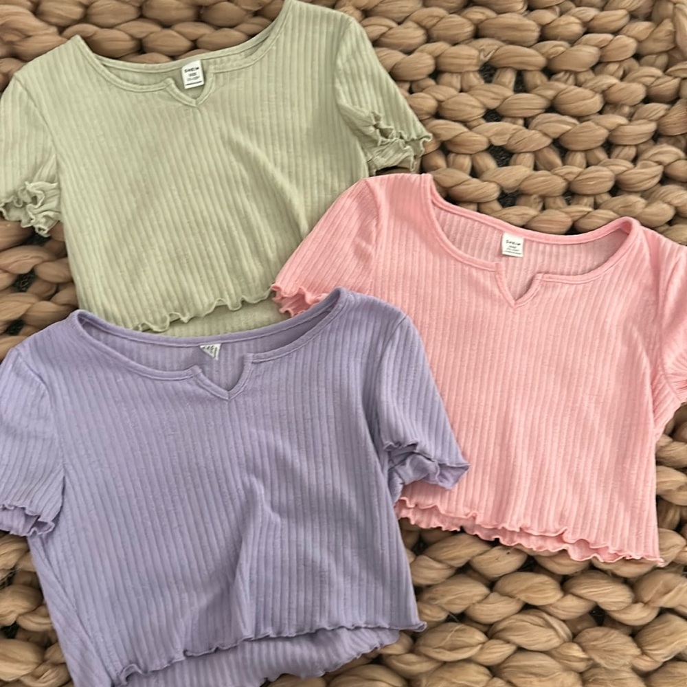 Girls Crop Tops - pack of 3